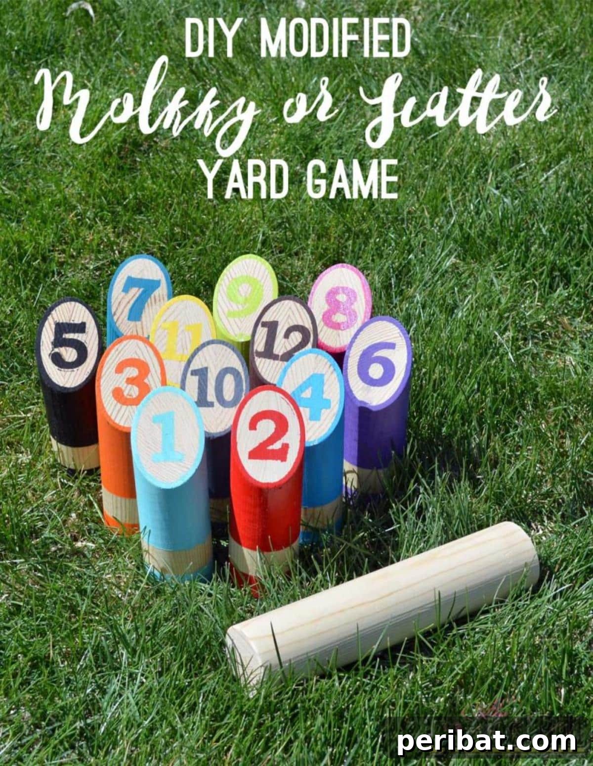 Handmade Wedding Games Your Guests Will Love 14 DIY Scatter-Molkky Yard Game