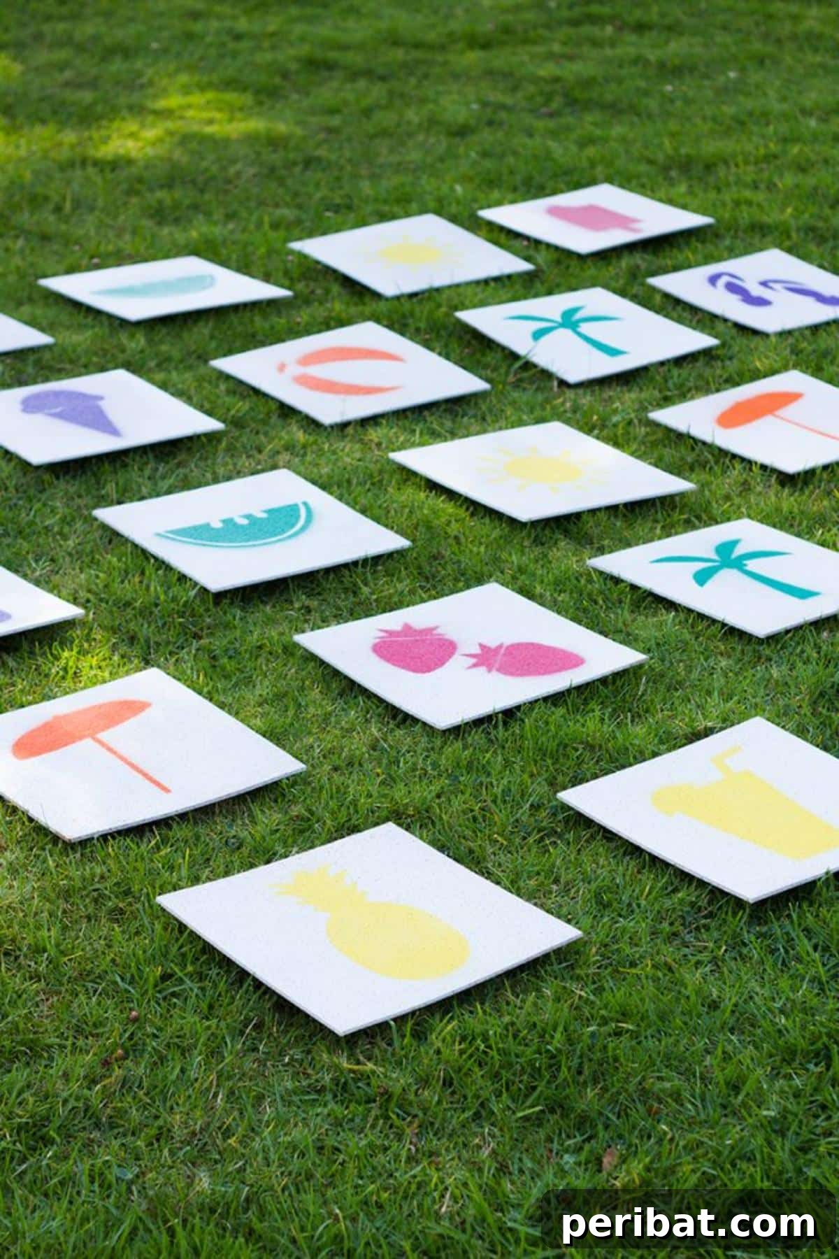 Handmade Wedding Games Your Guests Will Love 16 DIY Giant Lawn Matching Game