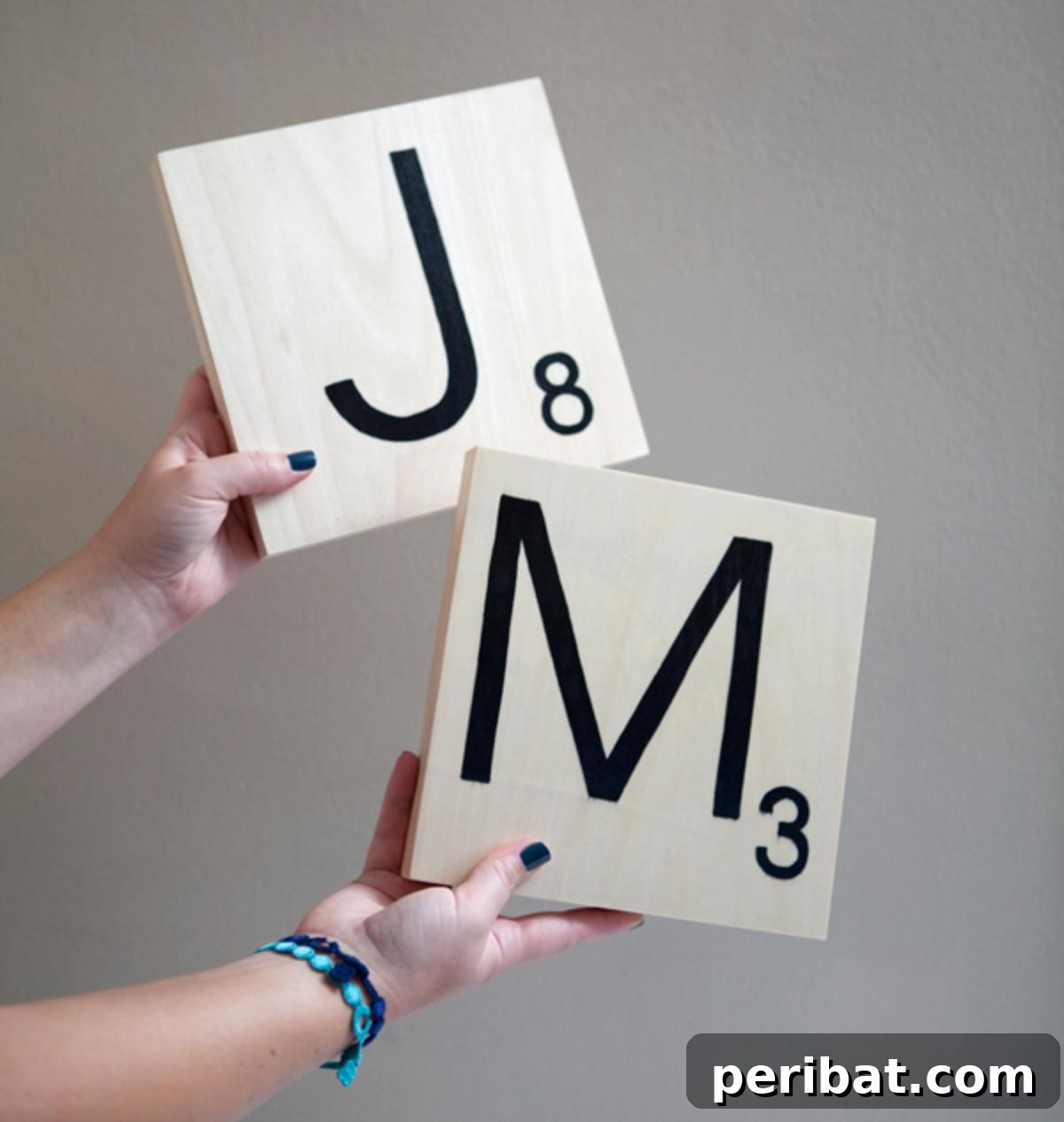 Handmade Wedding Games Your Guests Will Love 17 DIY Giant Scrabble Tile Table Numbers