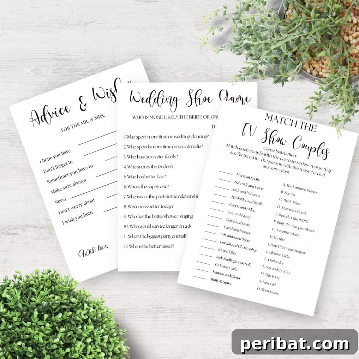 Handmade Wedding Games Your Guests Will Love 19 Wedding Table Games for the Reception Printable