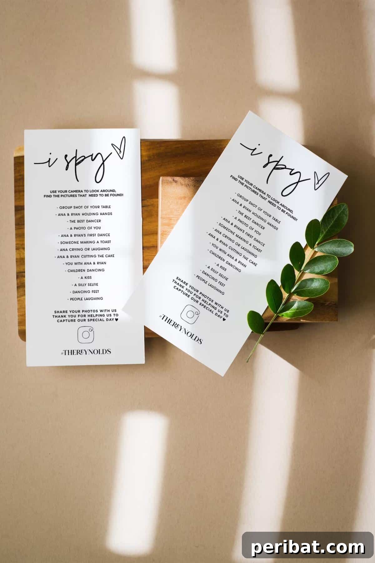 Handmade Wedding Games Your Guests Will Love 21 I Spy Wedding Game