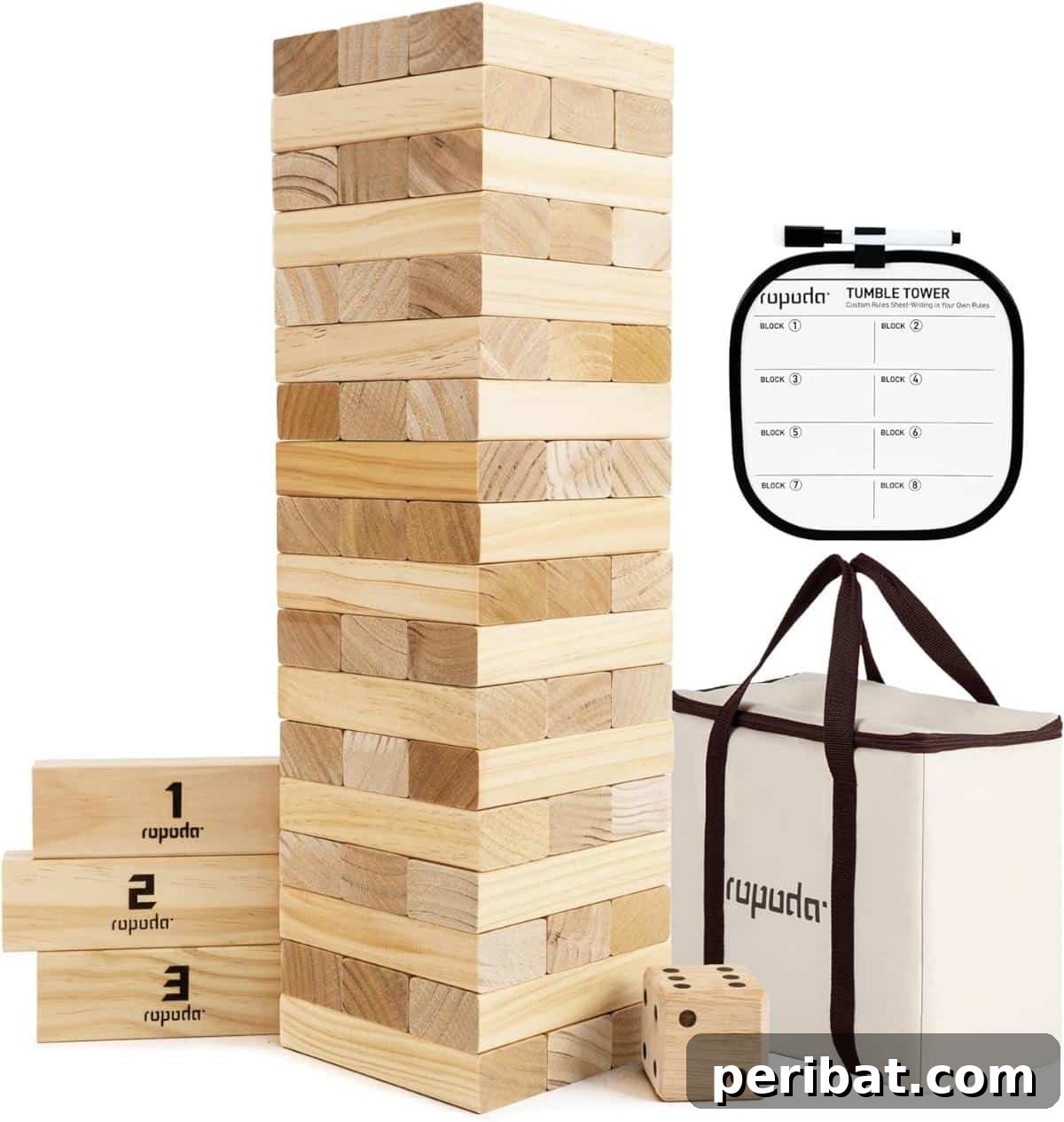Handmade Wedding Games Your Guests Will Love 27 Giant Tumble Tower With Dice & Rules Sheet