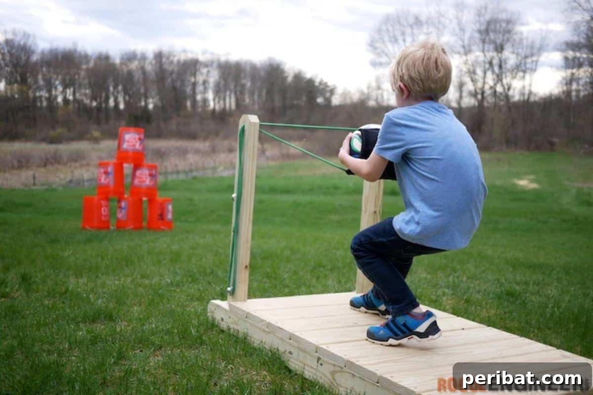 Handmade Wedding Games Your Guests Will Love 4 DIY Backyard Slingshot Game