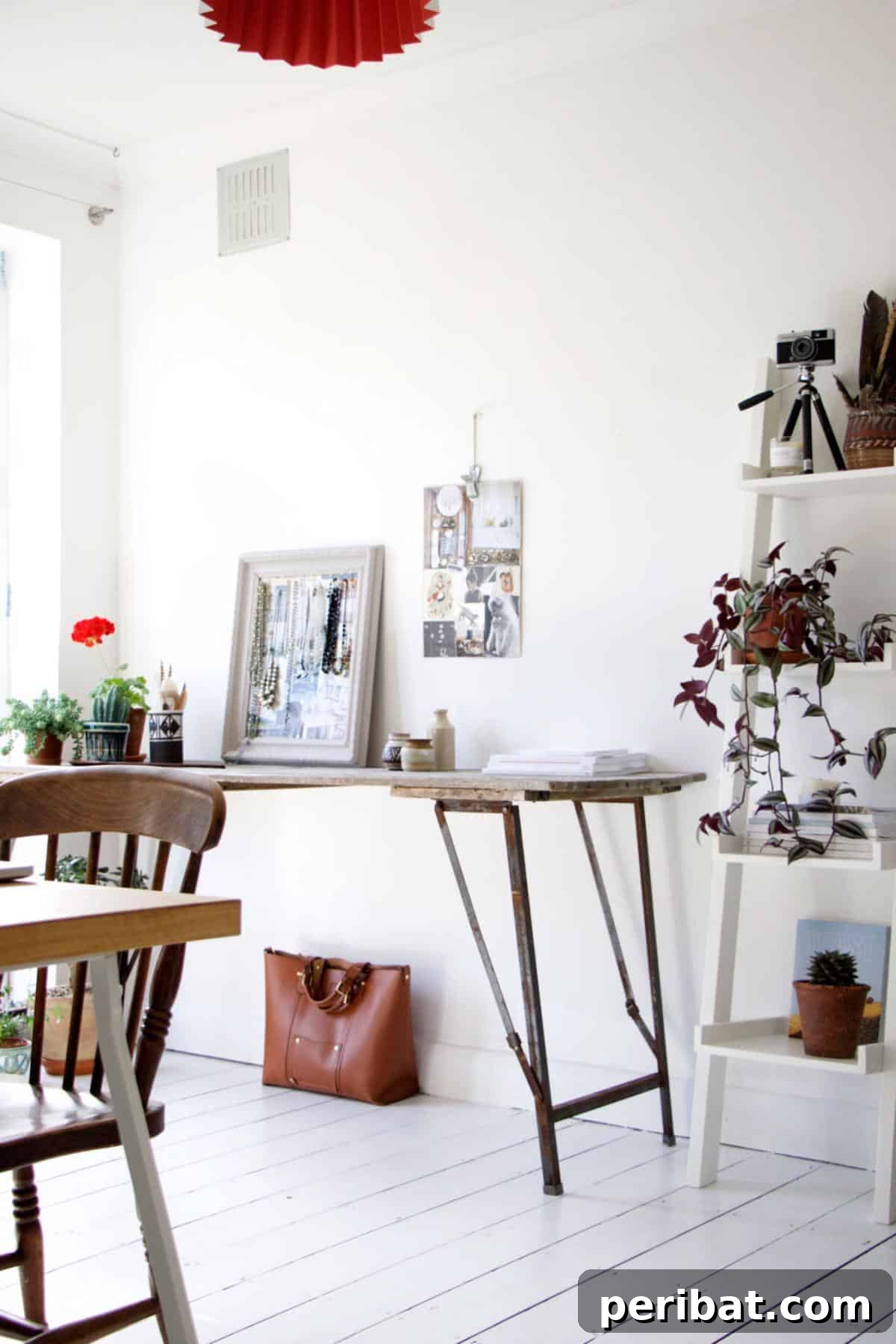43 DIY Home Office Upgrades for Your Perfect Workspace 15 Office Makeover With Farrow and Ball Floor Paint