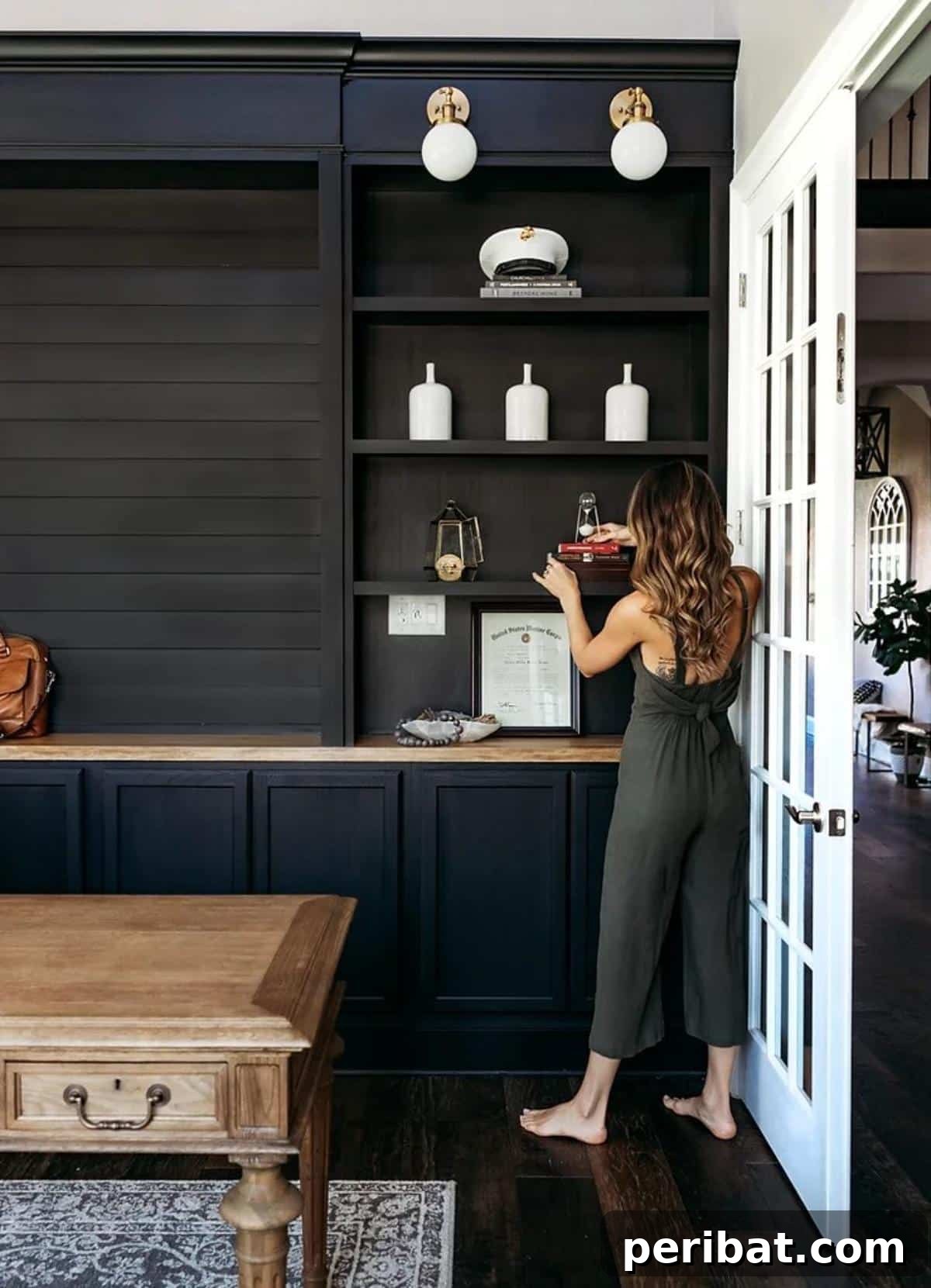 43 DIY Home Office Upgrades for Your Perfect Workspace 22 DIY Built-in Bookshelves