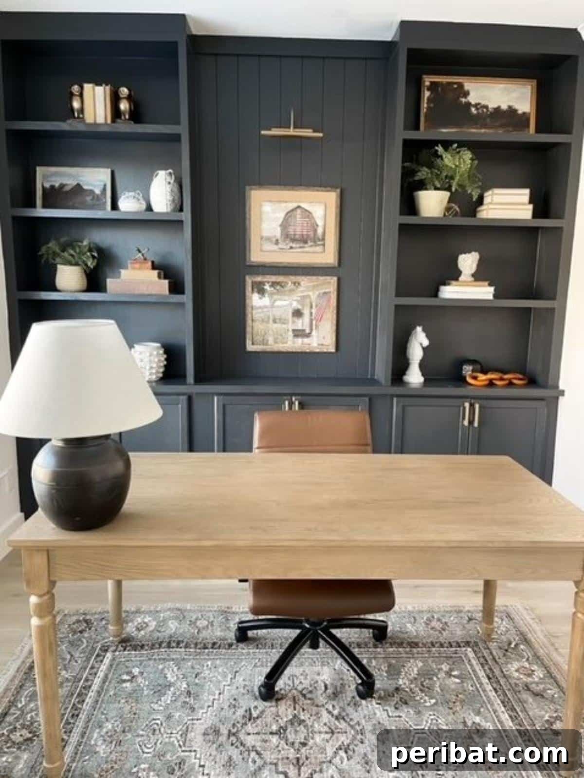 43 DIY Home Office Upgrades for Your Perfect Workspace 26 DIY Office Built-In Cabinets