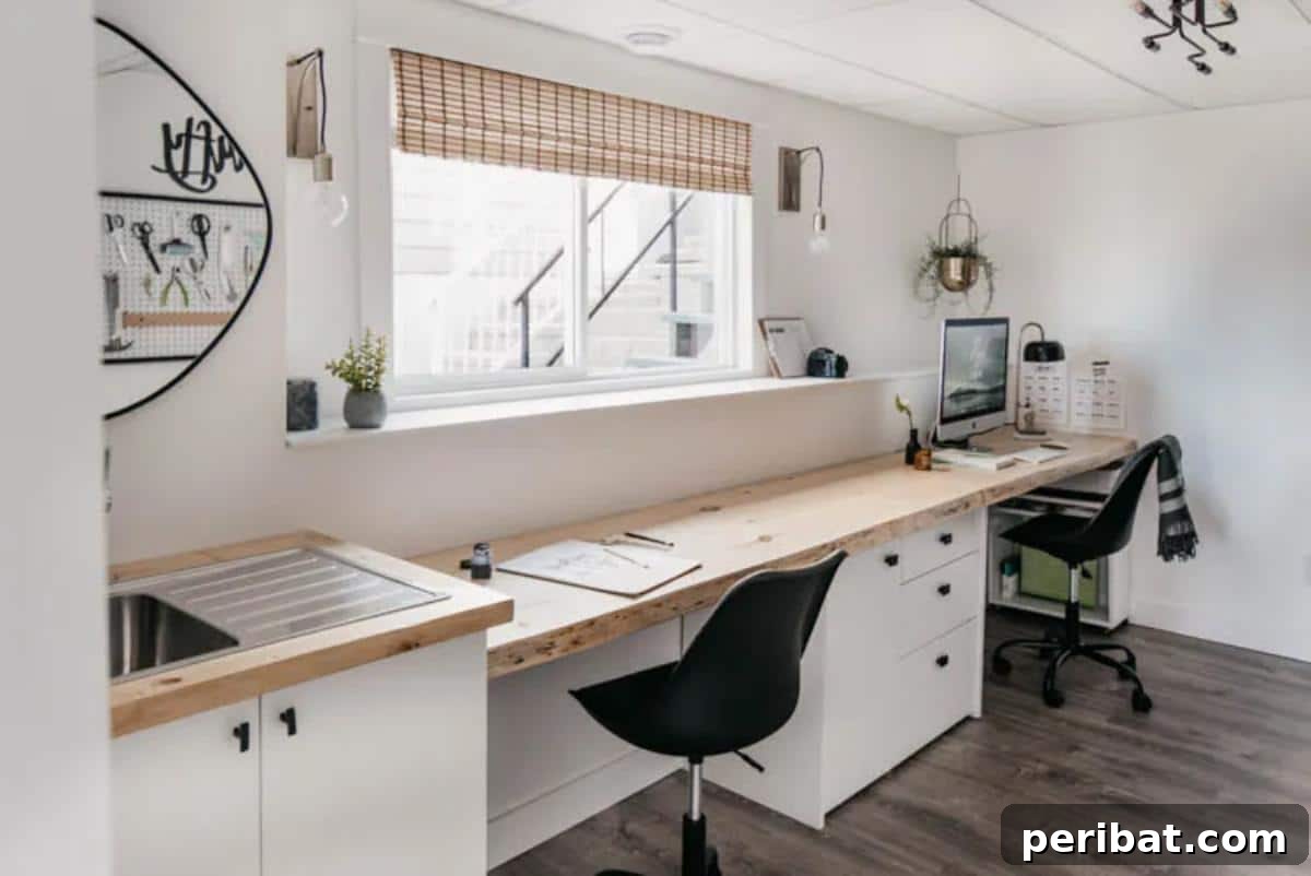 43 DIY Home Office Upgrades for Your Perfect Workspace 35 DIY Basement Office