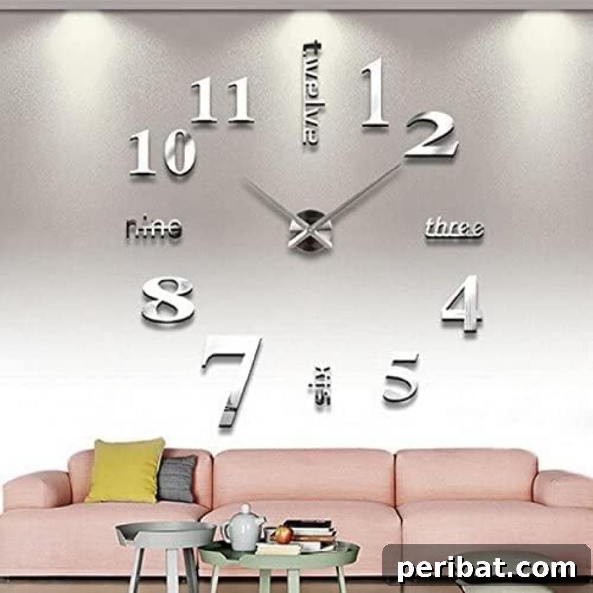 43 DIY Home Office Upgrades for Your Perfect Workspace 44 Large DIY Wall Clock
