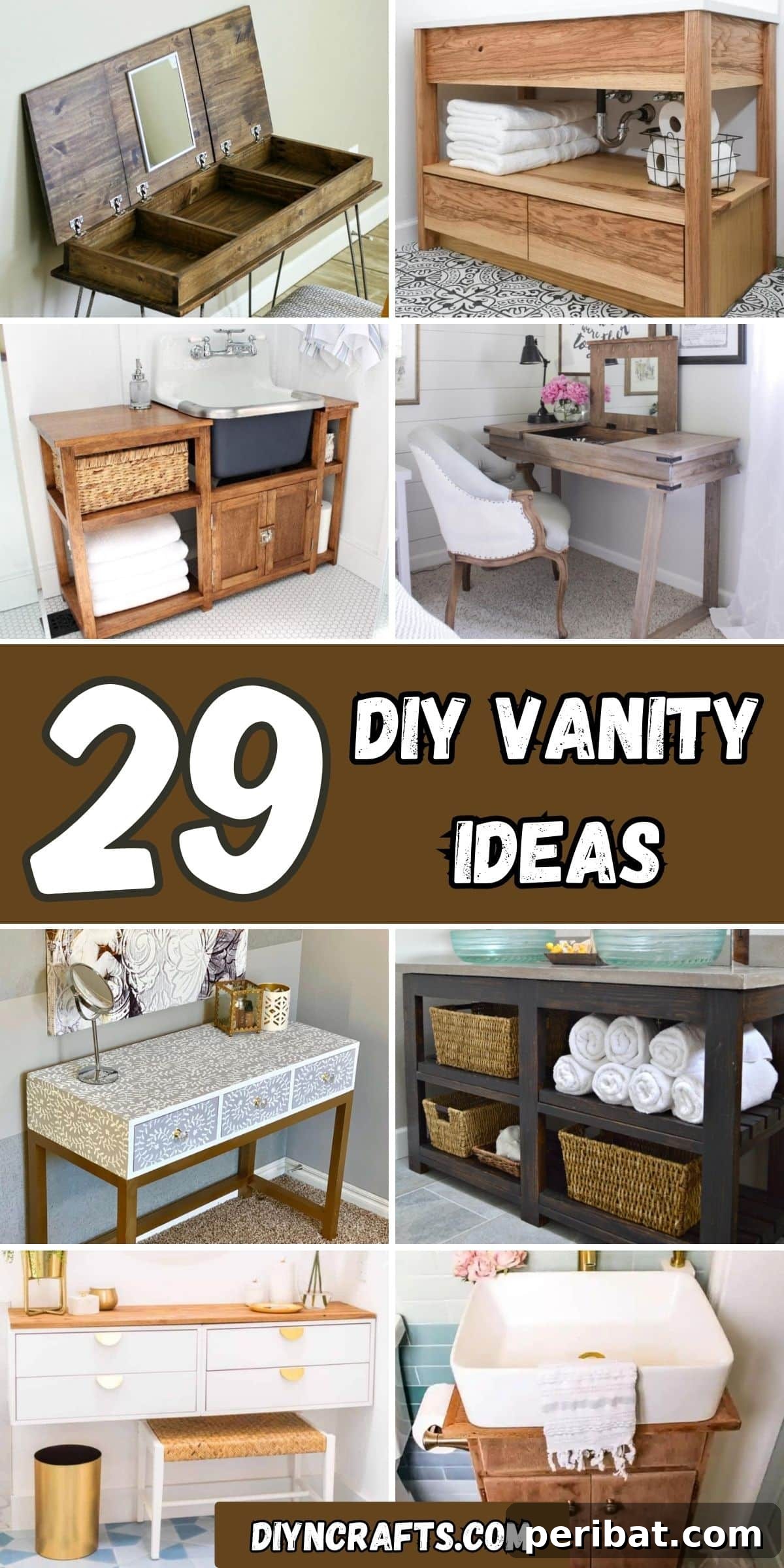 29 DIY Vanity Transformations: Stylish and Practical Designs 2 29 Inspiring DIY Vanity Ideas for Your Home