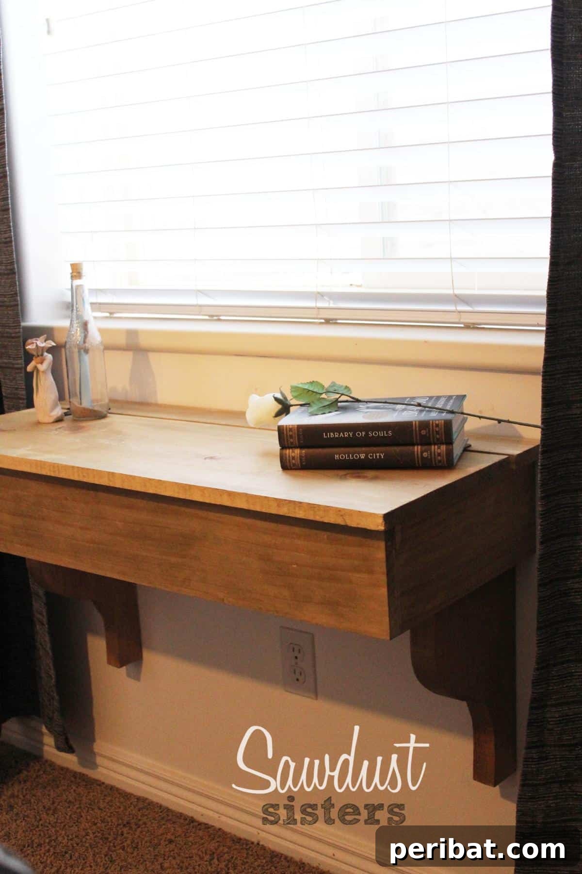29 DIY Vanity Transformations: Stylish and Practical Designs 15 Multifunctional DIY Floating Desk/Vanity with Storage