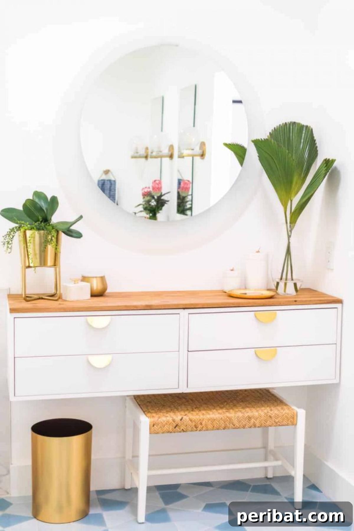 29 DIY Vanity Transformations: Stylish and Practical Designs 16 Chic IKEA Hack Floating Vanity