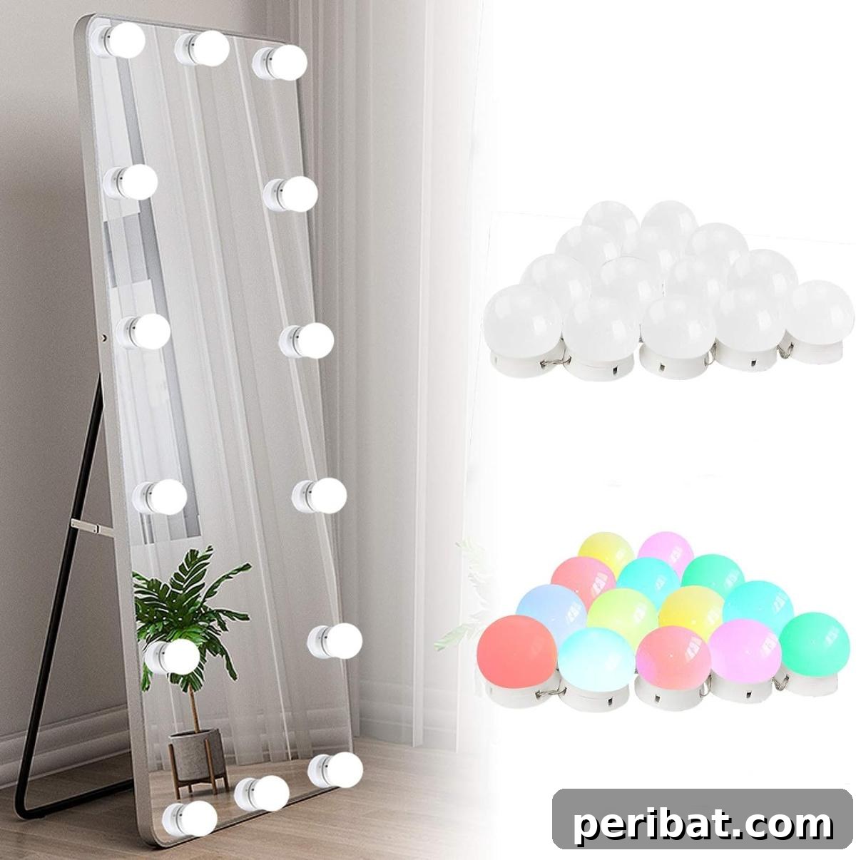 29 DIY Vanity Transformations: Stylish and Practical Designs 30 Siccoo Dimmable & Colorful Vanity Lights for Mirror