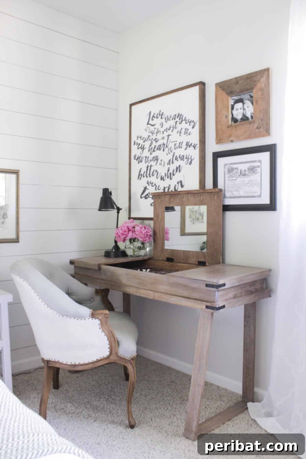 29 DIY Vanity Transformations: Stylish and Practical Designs 9 Functional Three-Compartment DIY Desk Vanity