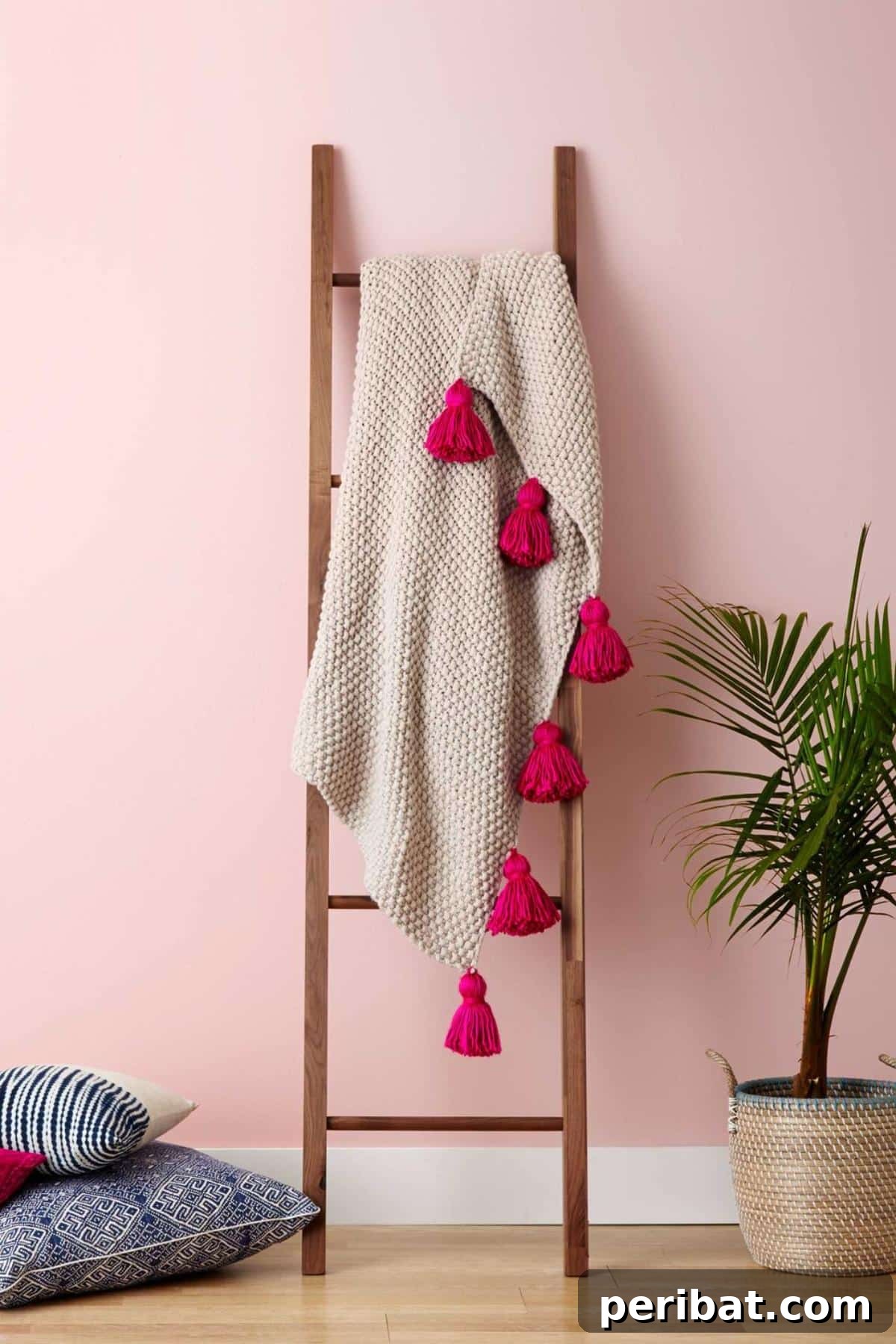 32 Cozy DIY Throw Blanket Ideas 27 DIY Tassel Throw Blanket