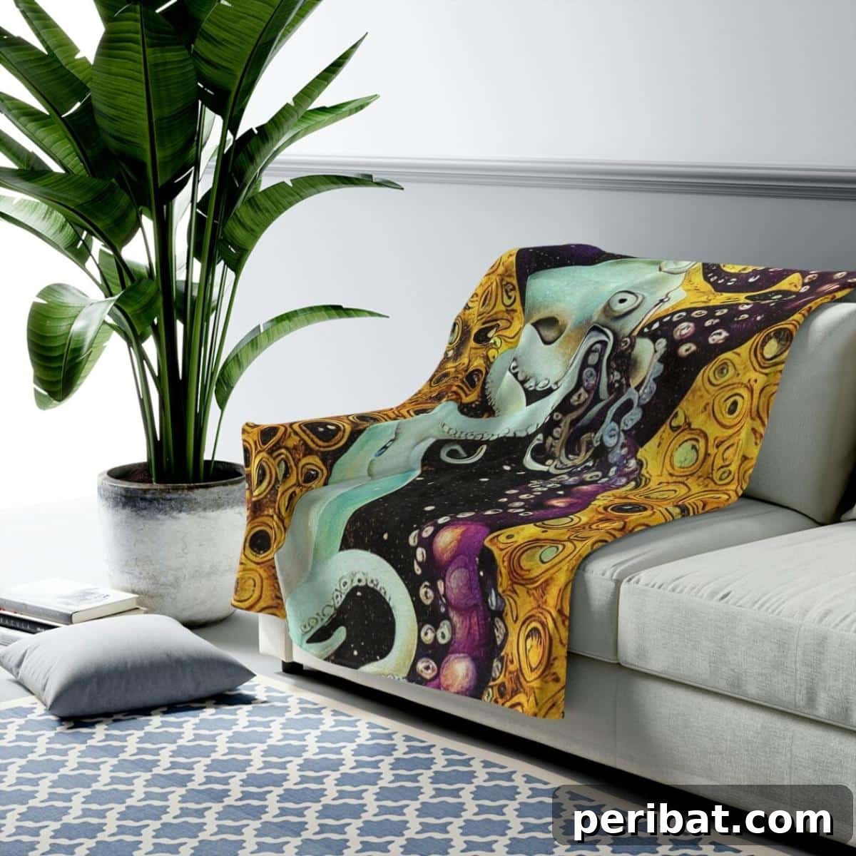 32 Cozy DIY Throw Blanket Ideas 30 DIY Ocean Scene Blanket