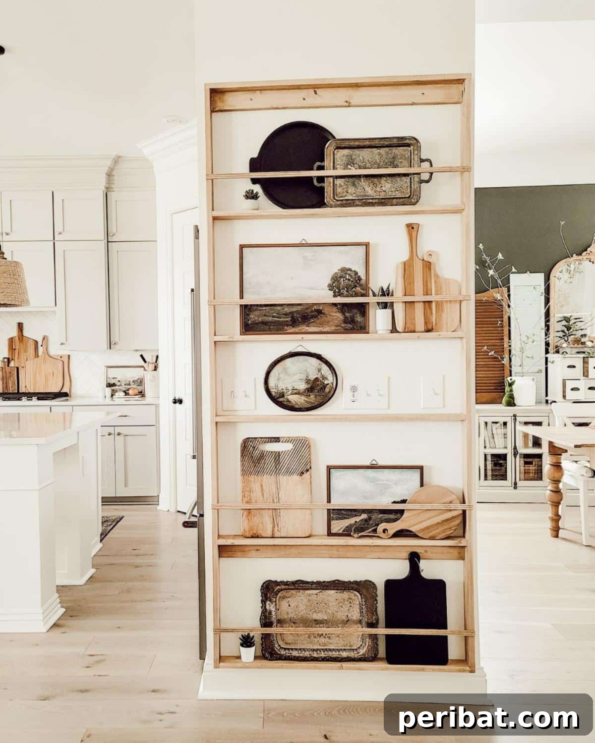 DIY Plate Rack Accent Wall as a Decorative Feature