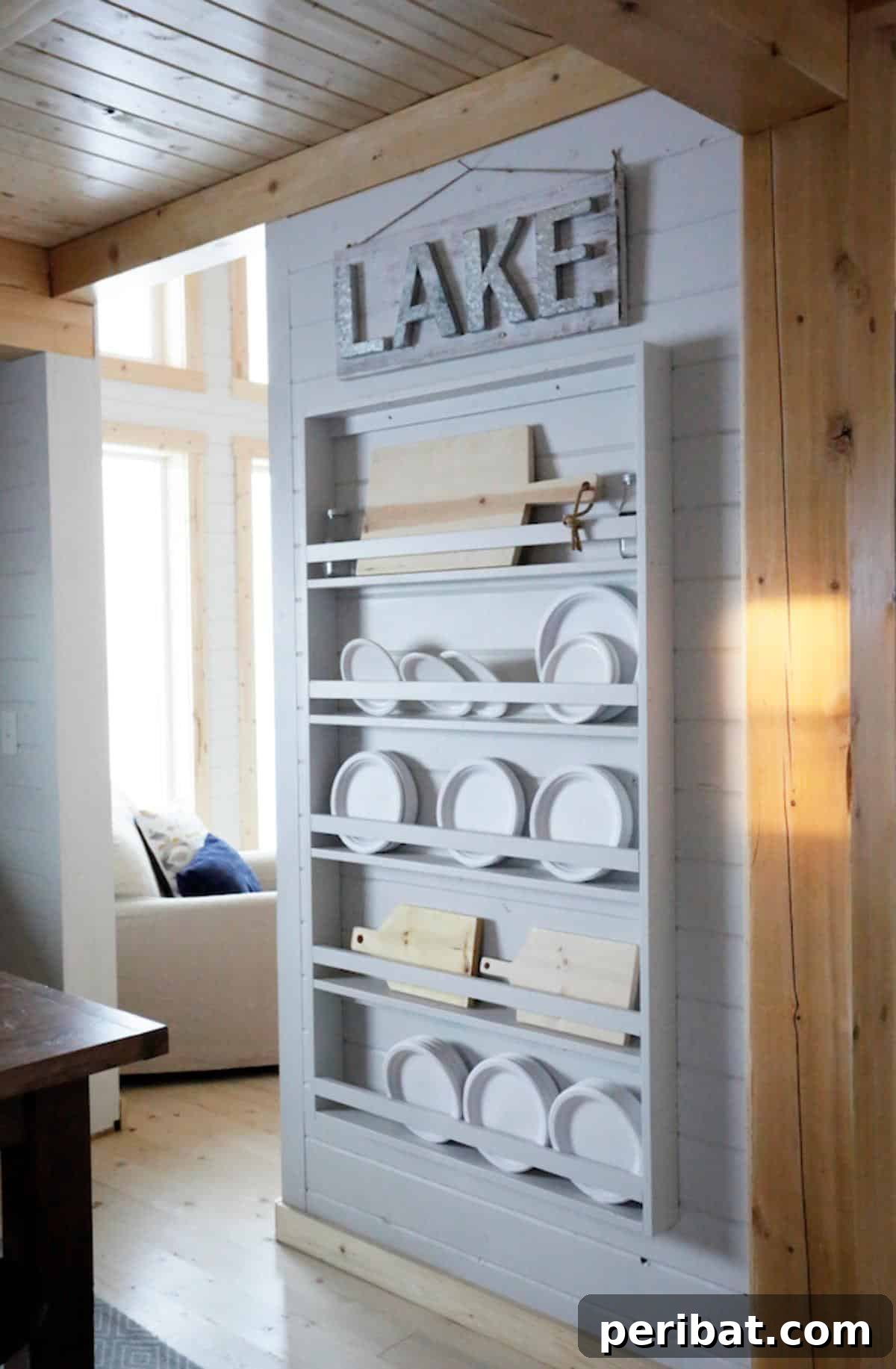 DIY Full-Length Plate Rack for Extensive Plate Storage