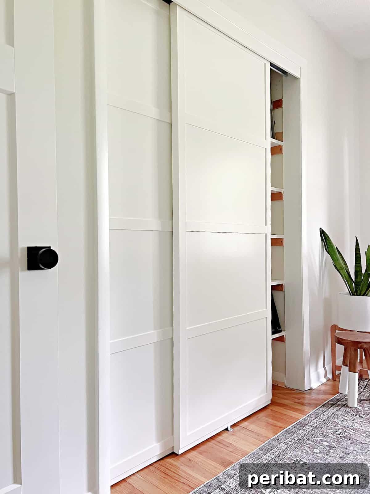 DIY PVC Sliding Closet Doors