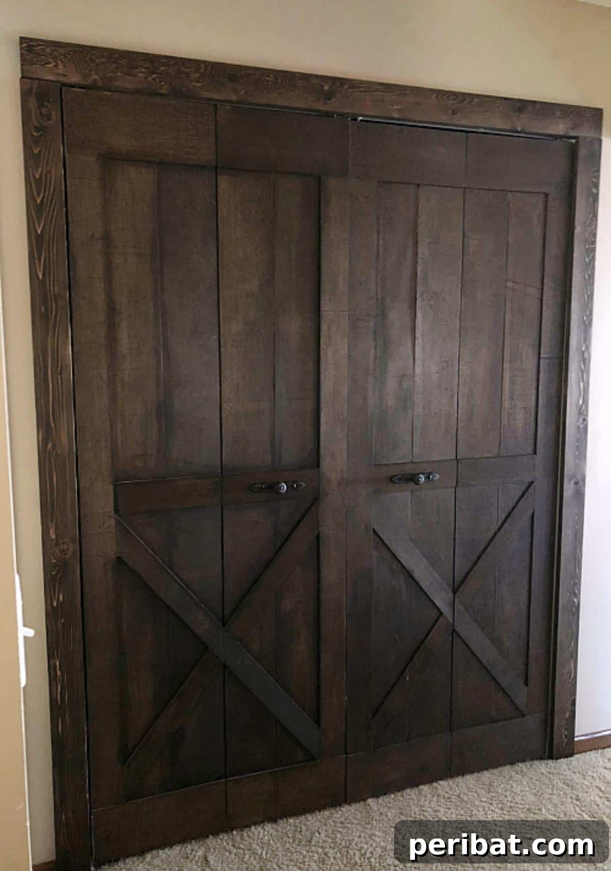 DIY Barn Door From Bifold Doors