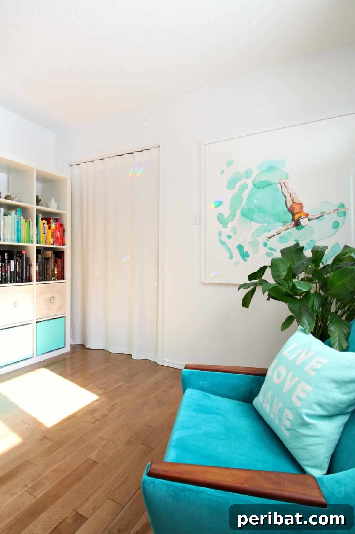 Simple DIY Curtain Closet Door