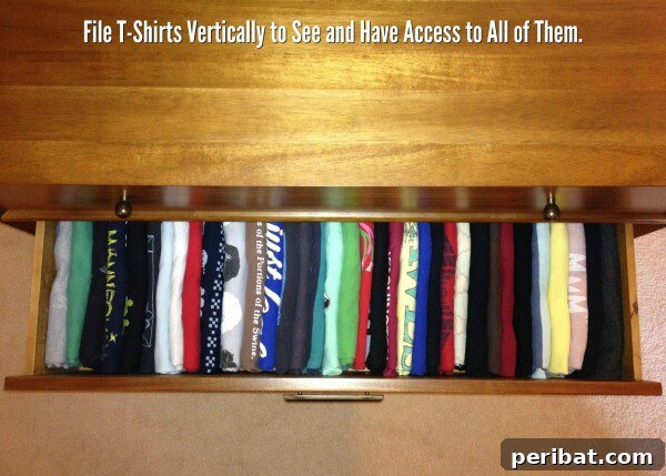 250 Smart Life Hacks to Simplify Your Life 114 Folding shirts for compact storage