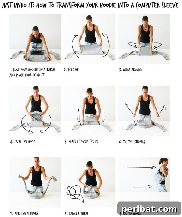 250 Smart Life Hacks to Simplify Your Life 139 Hoodie hack for carrying items