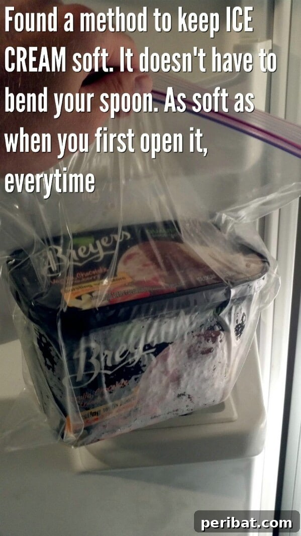250 Smart Life Hacks to Simplify Your Life 145 Keeping ice cream soft in the freezer