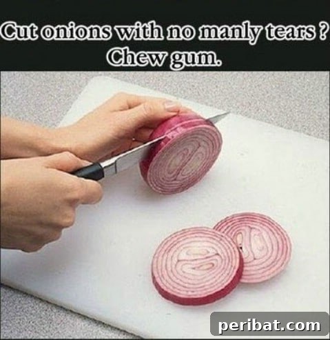 250 Smart Life Hacks to Simplify Your Life 161 Onion cutting lifehack to avoid tears