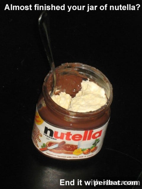 250 Smart Life Hacks to Simplify Your Life 163 Nutella with ice cream serving suggestion
