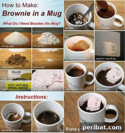 250 Smart Life Hacks to Simplify Your Life 199 Brownie in a mug quick recipe