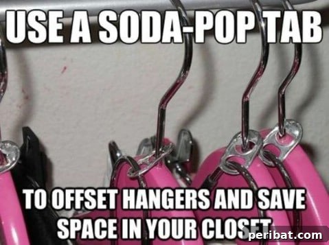 250 Smart Life Hacks to Simplify Your Life 207 Soda pop tab for hanging clothes in series