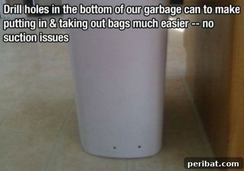 250 Smart Life Hacks to Simplify Your Life 213 Garbage bag securing solution for bins
