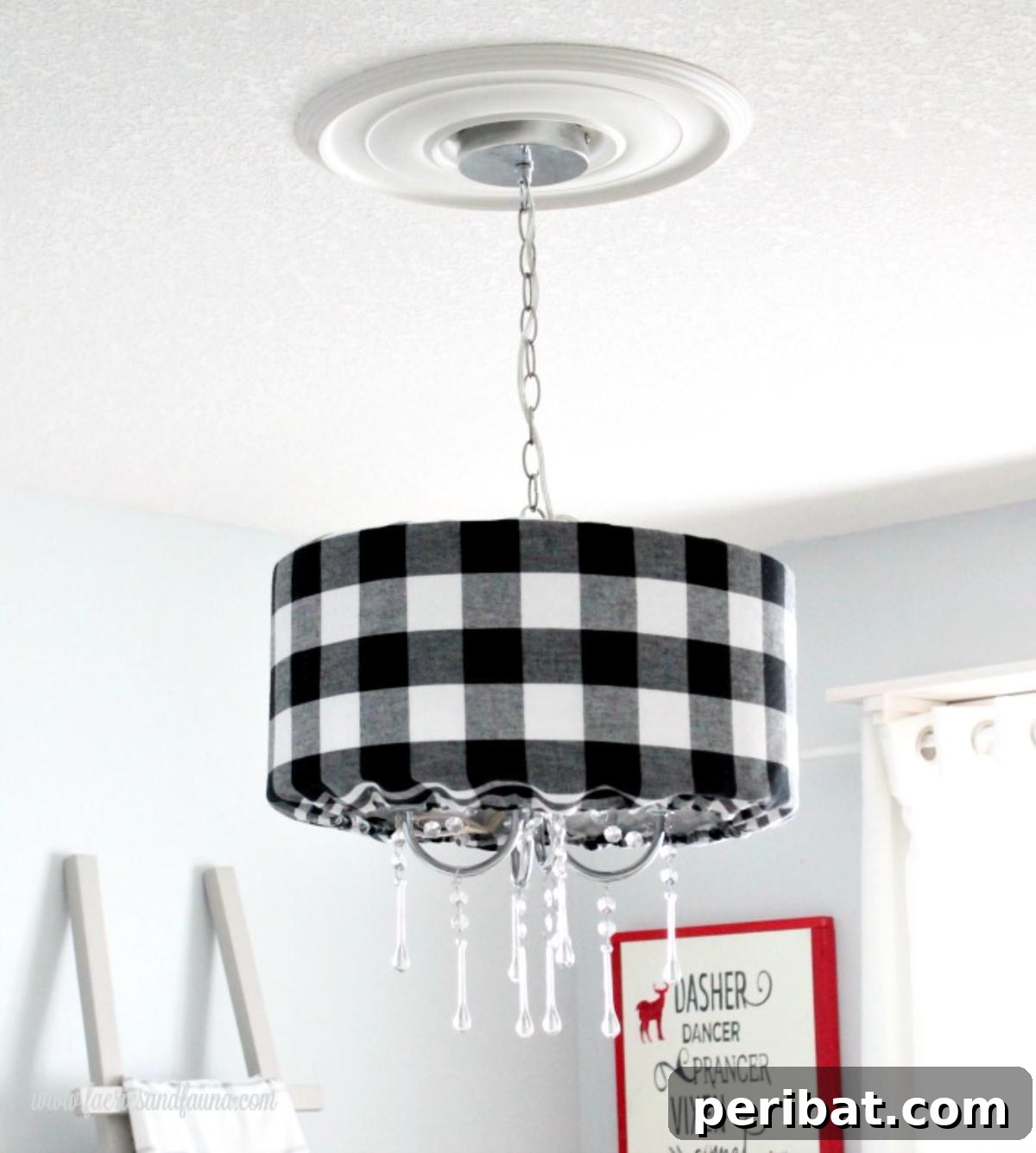 50 Creative DIY Lampshade Makeovers 20 DIY Lampshade Makeover in Buffalo Check