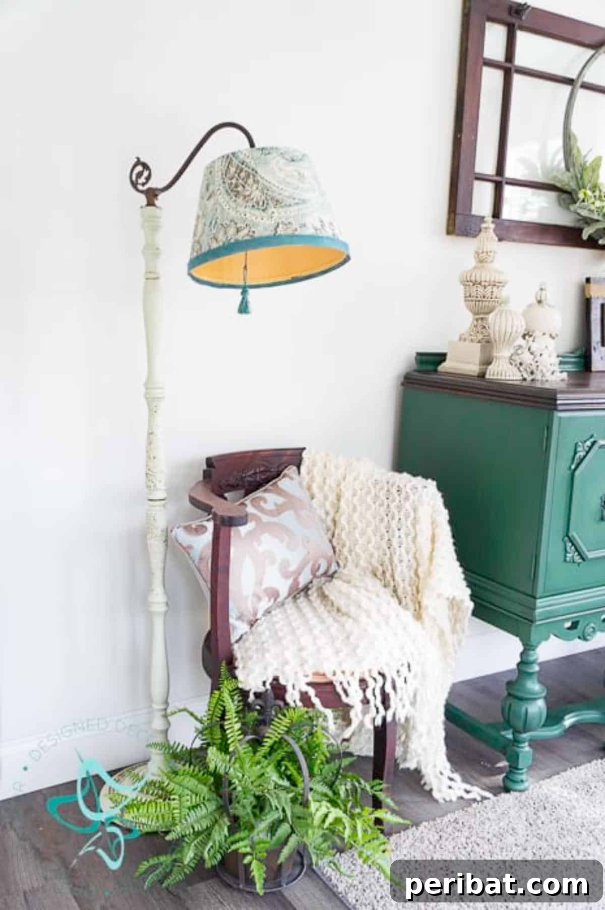 50 Creative DIY Lampshade Makeovers 22 No-Sew Fabric Lampshade Cover