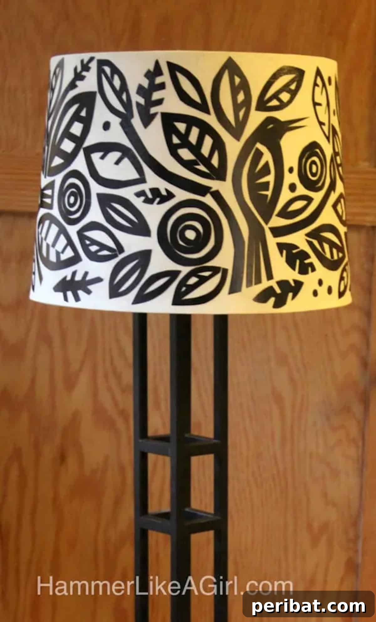 50 Creative DIY Lampshade Makeovers 23 DIY Paper Lamp Shade