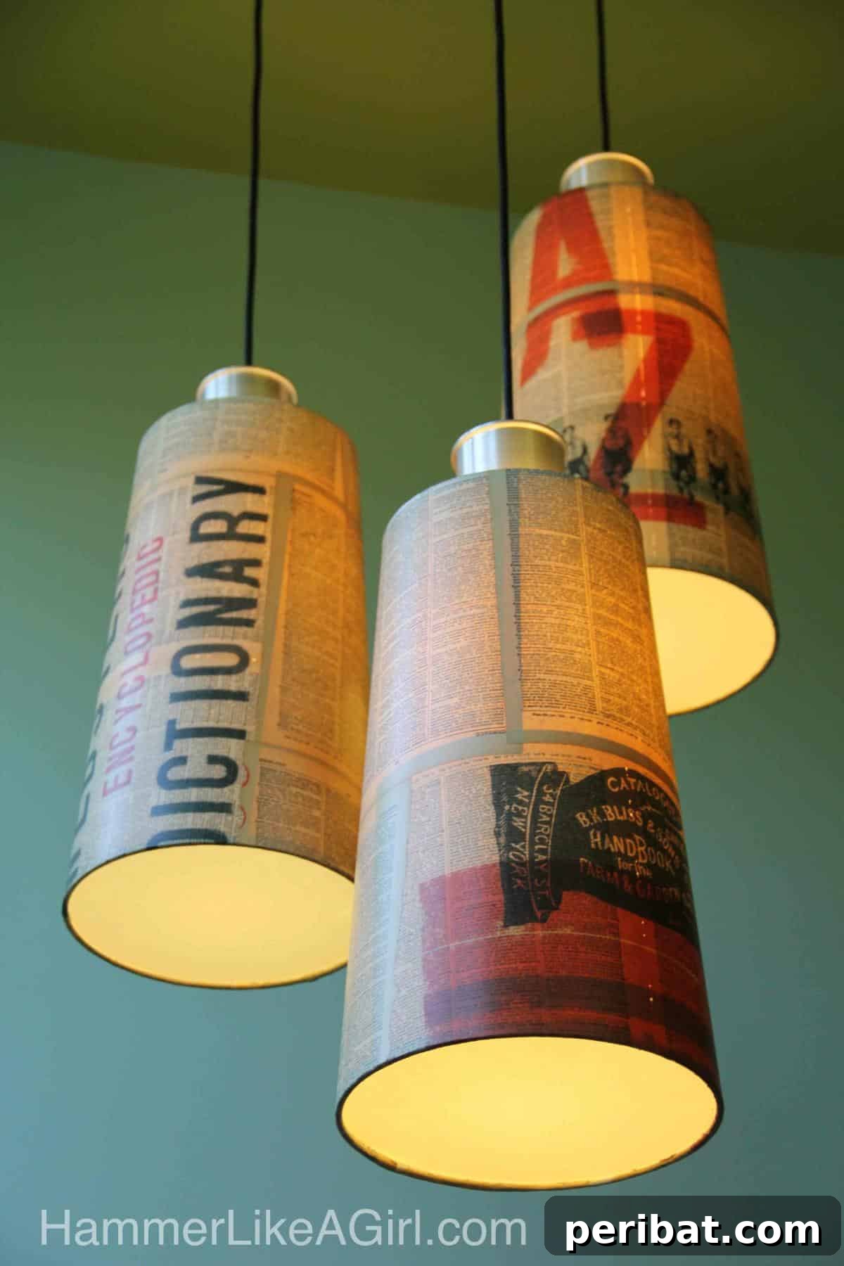 50 Creative DIY Lampshade Makeovers 26 DIY Pendant Lampshades With Paper