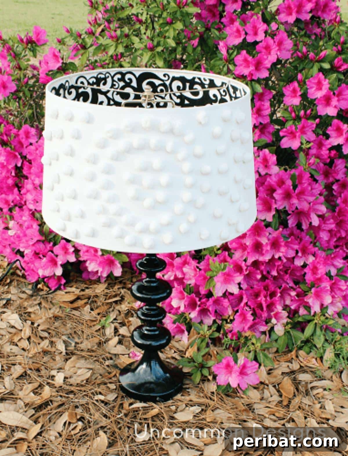 50 Creative DIY Lampshade Makeovers 27 DIY Pom Pom Lampshade