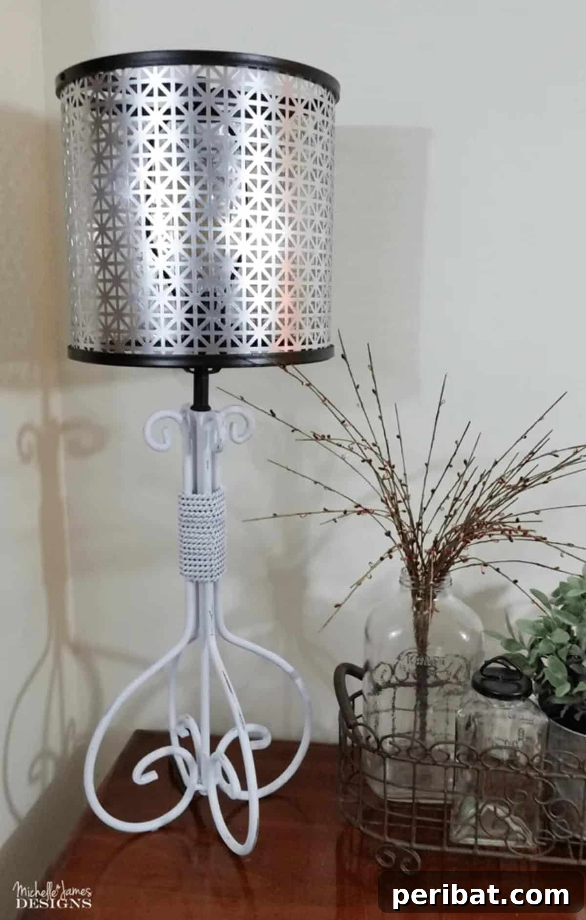 50 Creative DIY Lampshade Makeovers 37 DIY Metal Lampshade