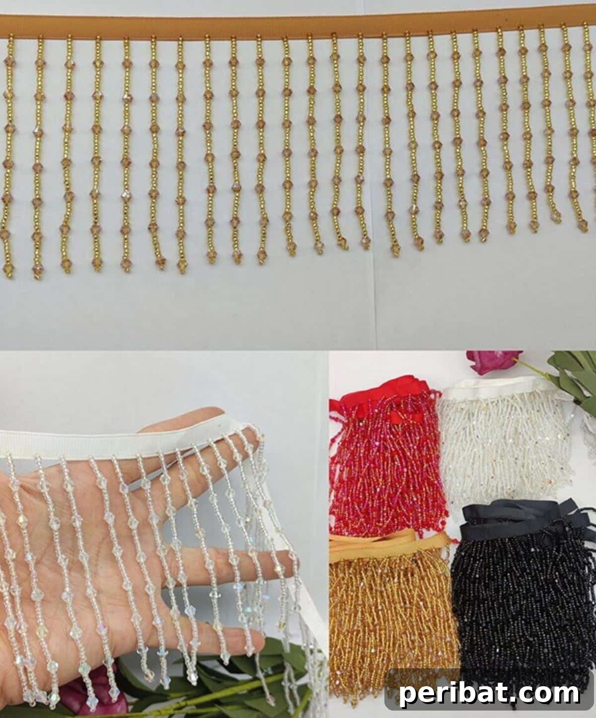 50 Creative DIY Lampshade Makeovers 48 Long Fringe Beaded Tassel Trims For Lampshades