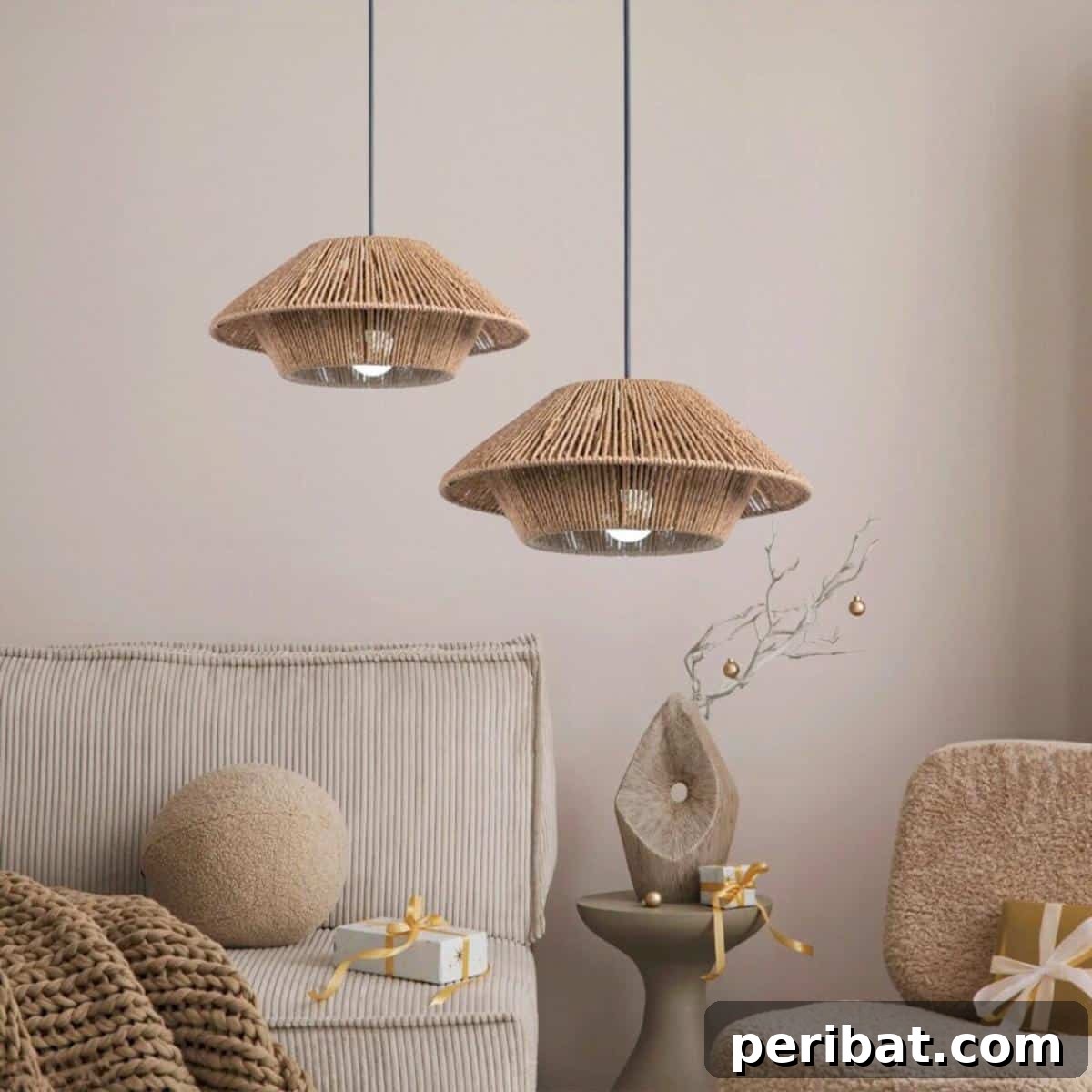 50 Creative DIY Lampshade Makeovers 49 Imitation Rattan Mushroom Lampshades