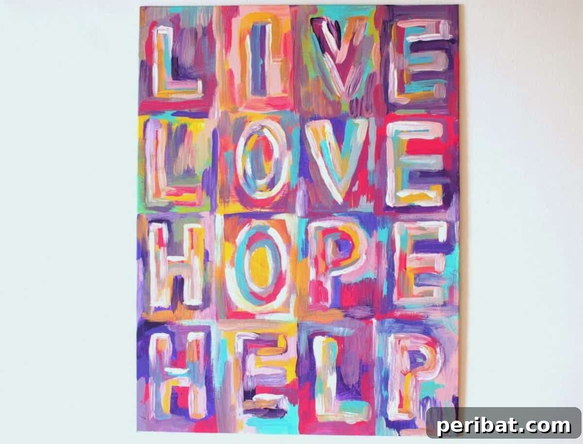 43 Easy DIY Canvas Art Projects for Stunning Home Decor 14 Jasper Johns Inspired Wall Art featuring a textured canvas with numbers or letters in a grid pattern.
