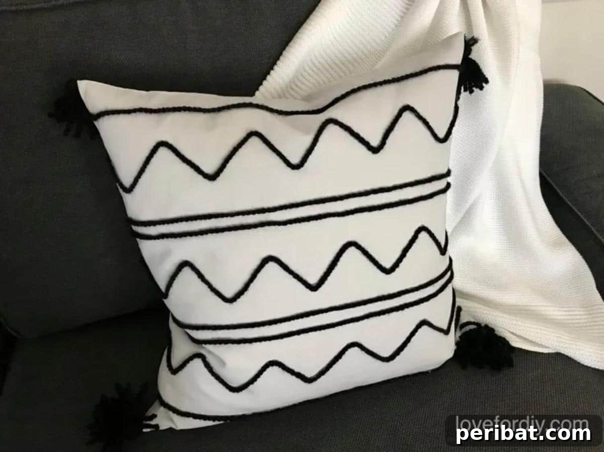 47 Inspiring DIY Throw Pillow Designs 20 Adorable and budget-friendly DIY throw pillows, crafted with yarn and fabric for a cozy look.