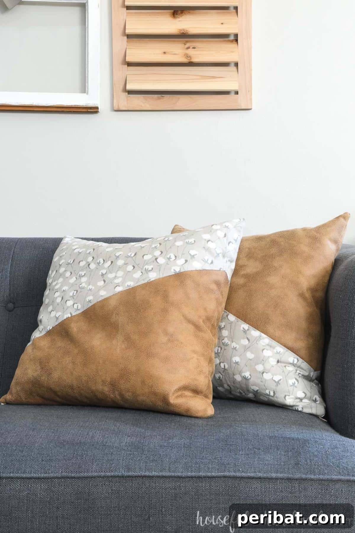 47 Inspiring DIY Throw Pillow Designs 22 Elegant DIY decorative leather throw pillows, adding a sophisticated and tactile element to decor.