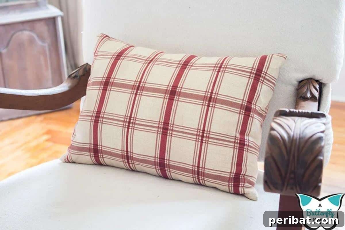 47 Inspiring DIY Throw Pillow Designs 23 A fluffy and economical DIY pillow insert, showcasing a budget-friendly alternative for crafters.