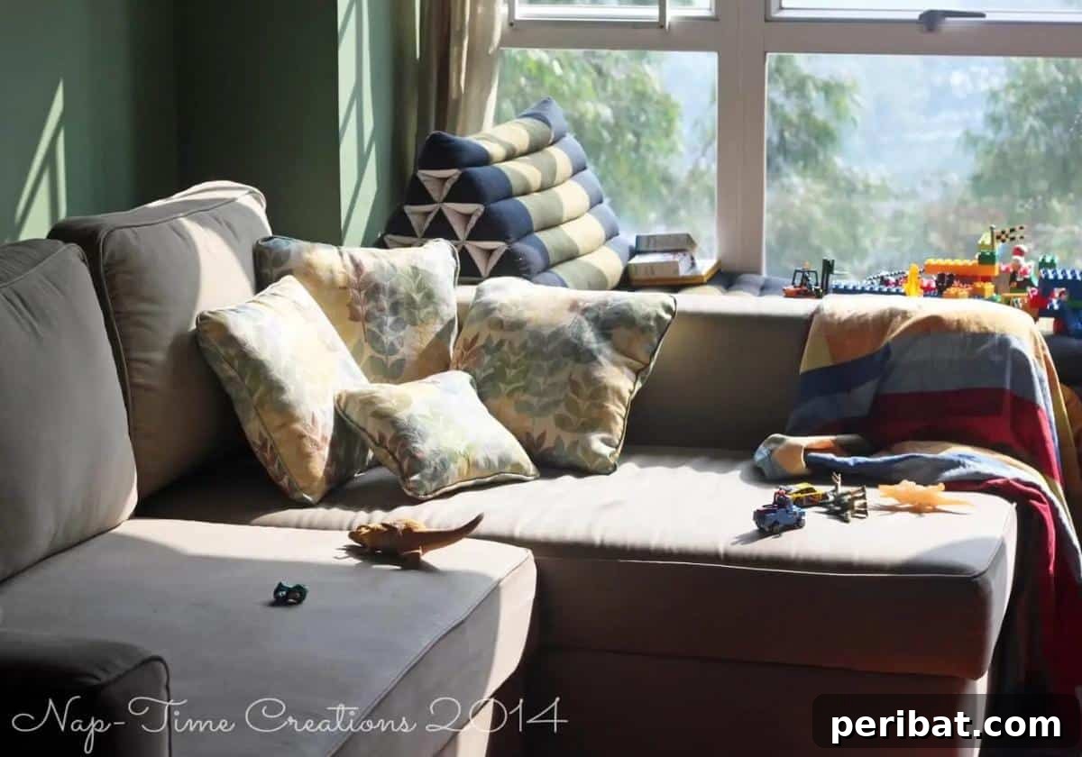 47 Inspiring DIY Throw Pillow Designs 30 A beautifully sewn DIY throw pillow featuring elegant piping, adding a custom-designed look.
