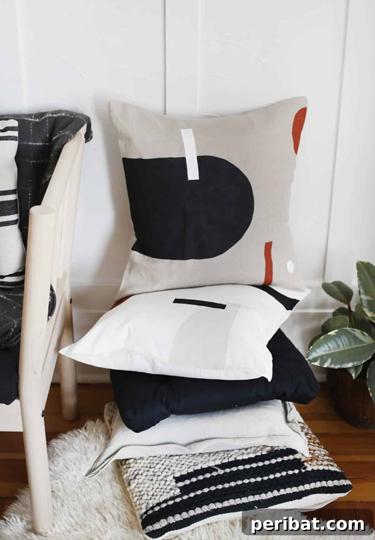 47 Inspiring DIY Throw Pillow Designs 35 Artistic DIY painted pillows, transforming plain covers into personalized masterpieces.
