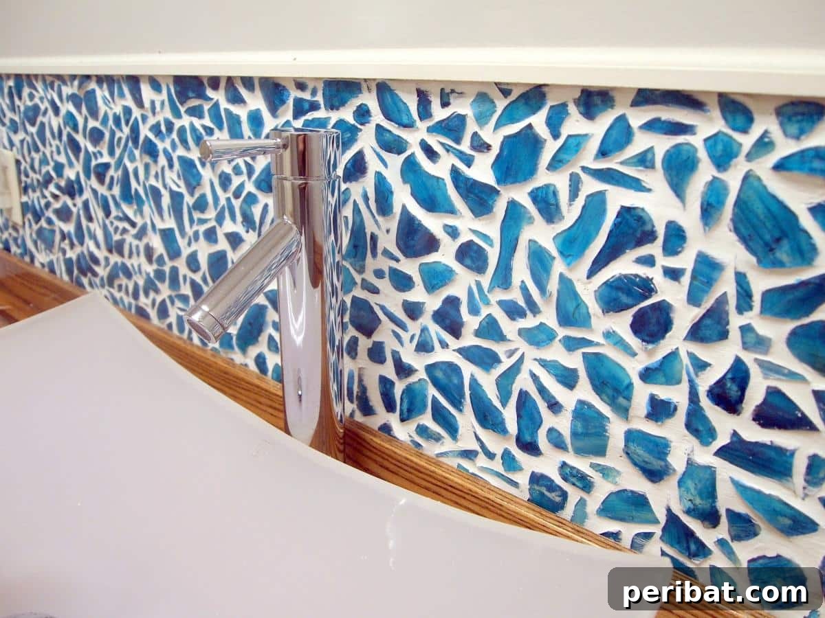 Mason Jar Mosaic Backsplash