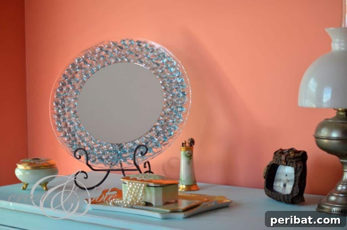 Simple DIY Dresser Mirror