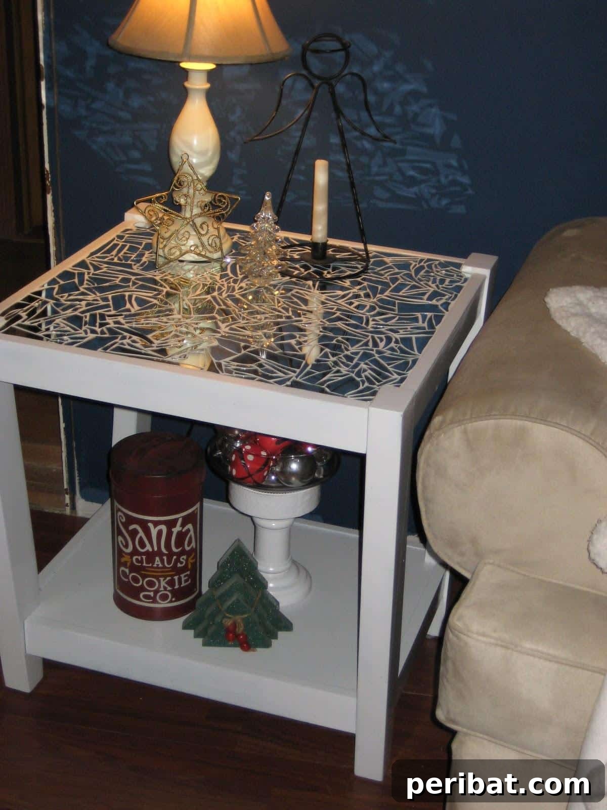 DIY Mirrored Mosaic Table