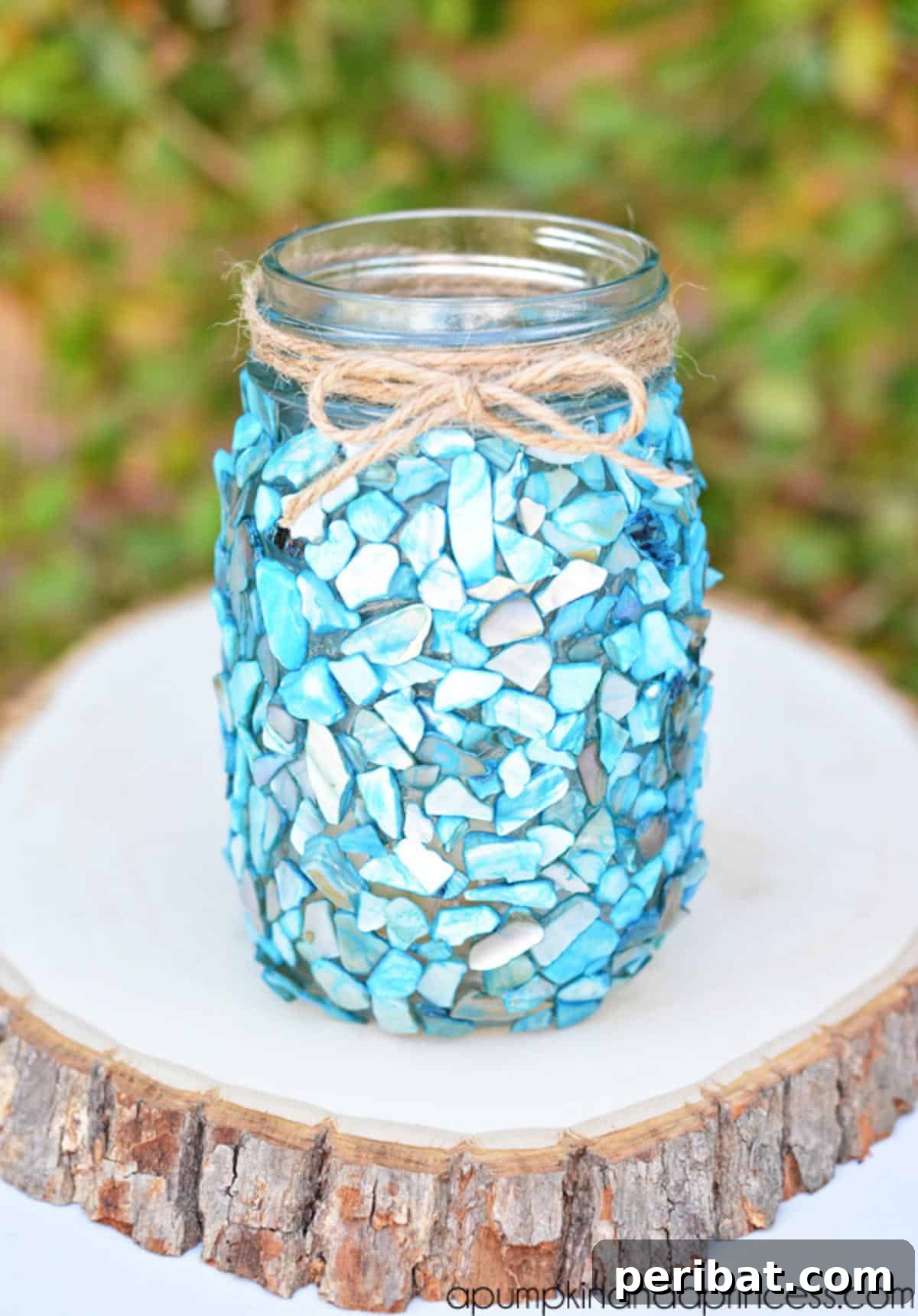 Beach Inspired Mason Jar Craft